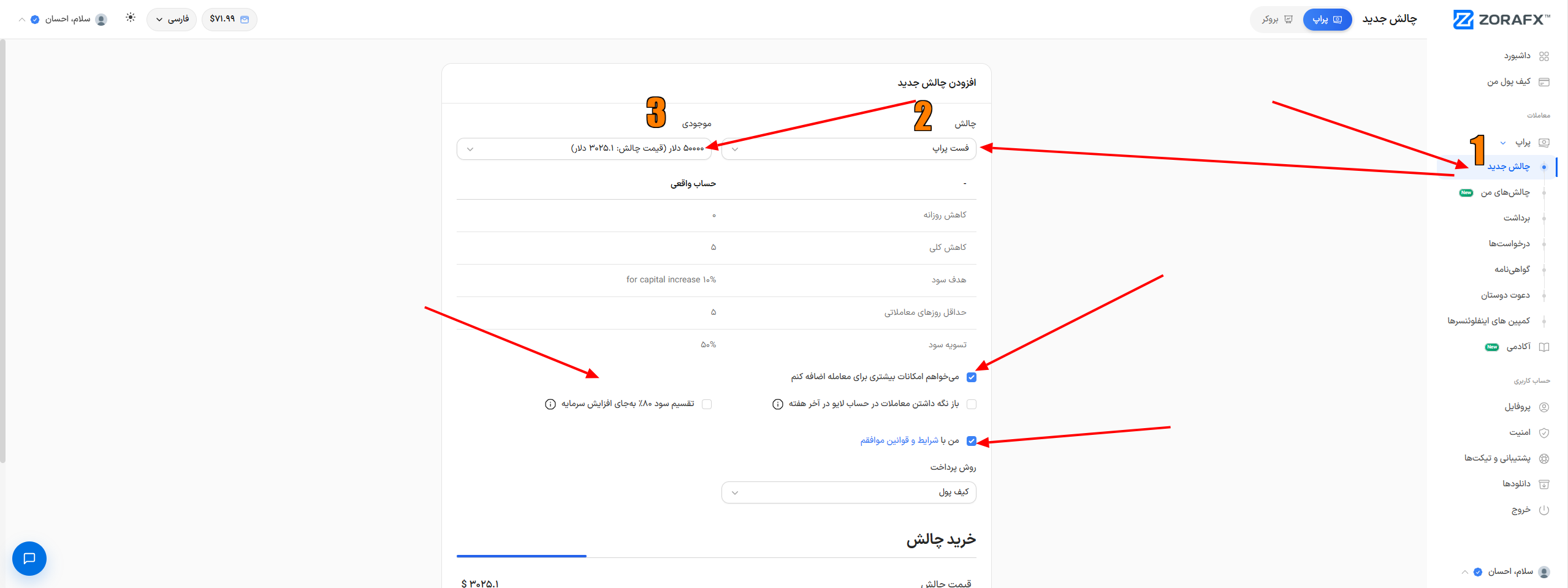قیمت پلن FastProp زورا اف ایکس